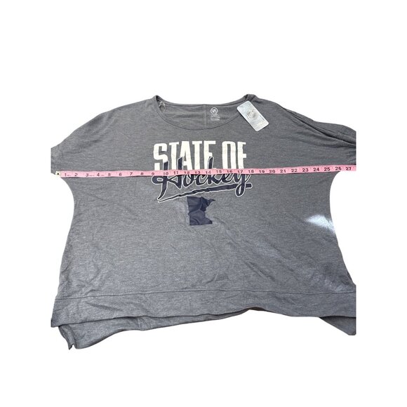 NHL State Of Hockey Womens Gray Long-Sleeve Shirt Size L 12/14 Official Licensed - Picture 5 of 5